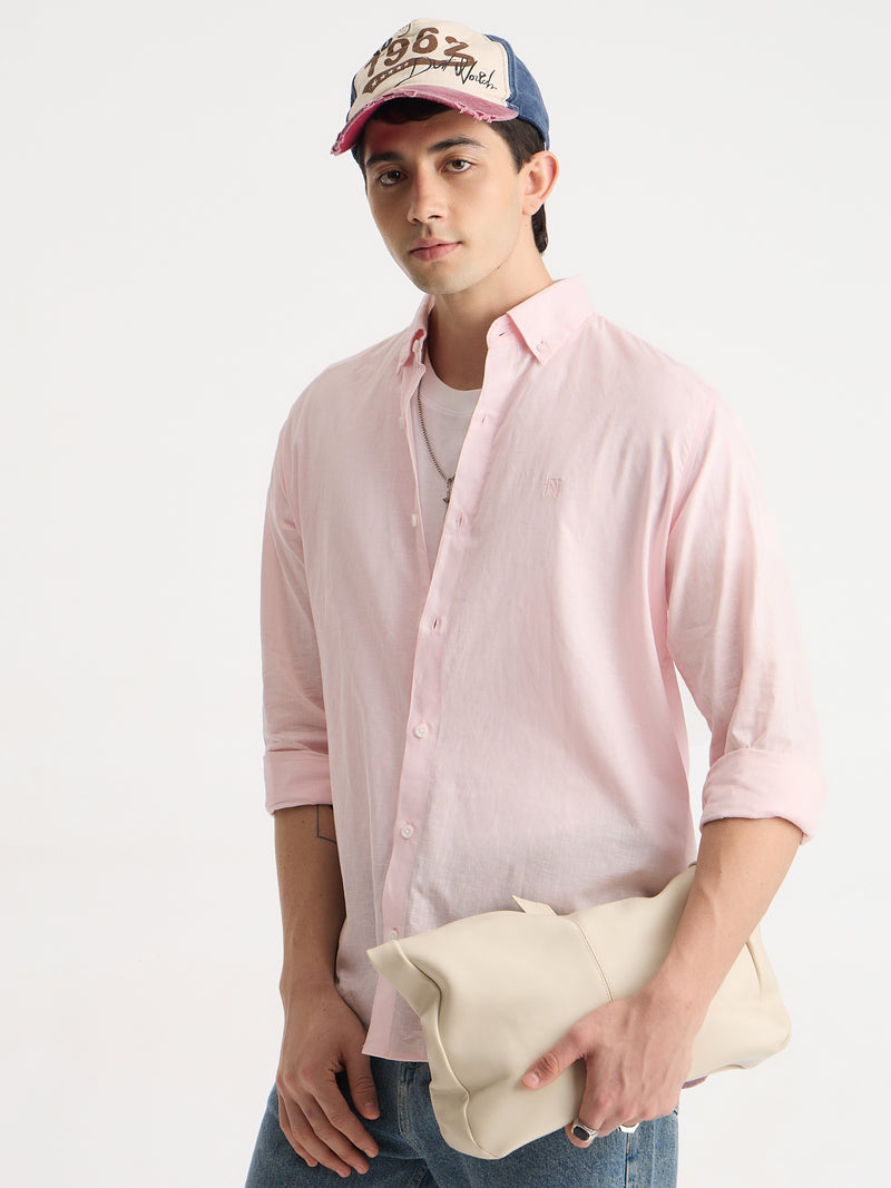 Cotton Linen Relaxed Fit Shirt
