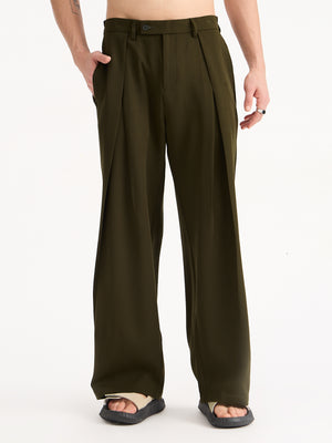 Italian Pleat Baggy Trousers