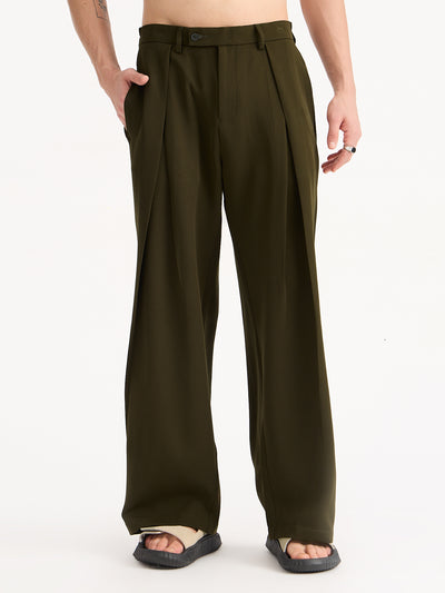 Italian Pleat Baggy Trousers