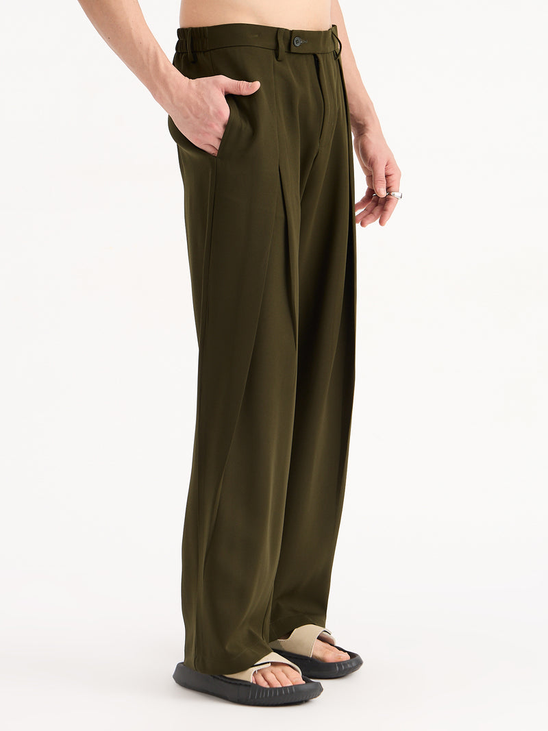 Italian Pleat Baggy Trousers