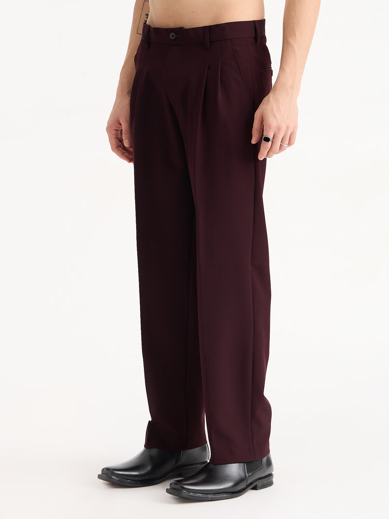 Double Pleated Korean Fit Trousers