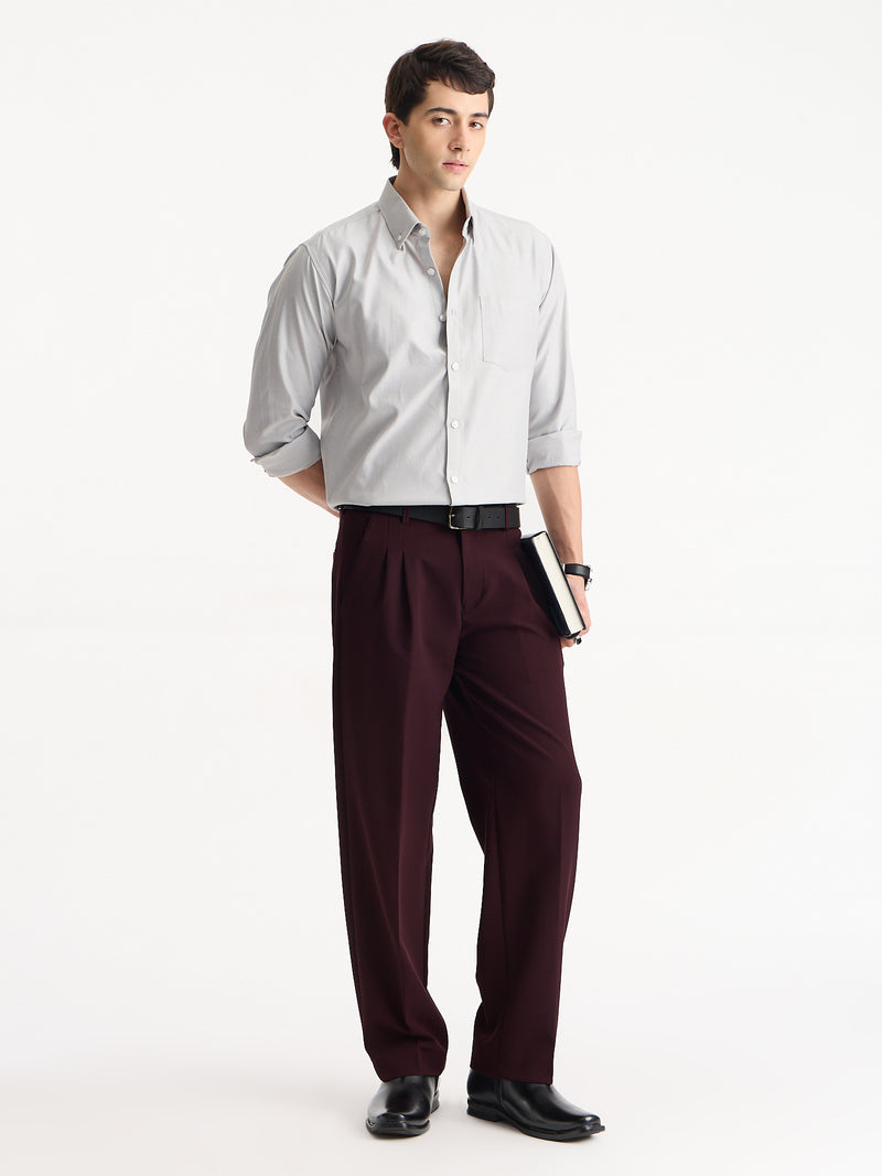 Double Pleated Korean Fit Trousers