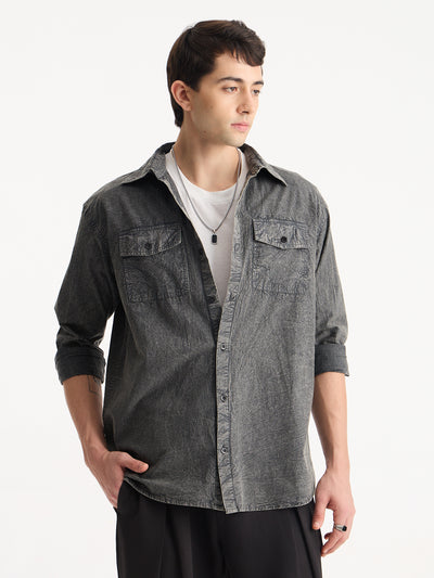 Vintage Wash Utility Shirt