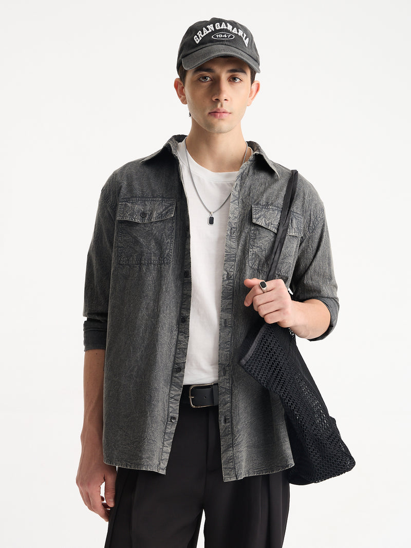 Vintage Wash Utility Shirt