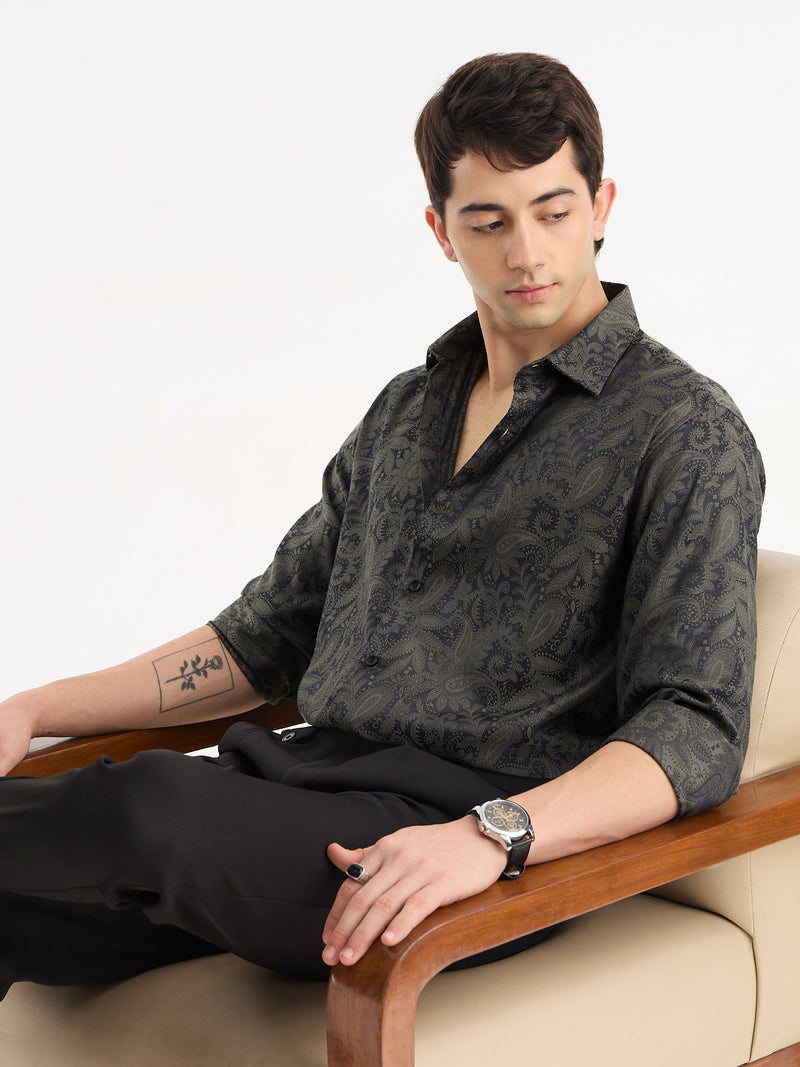 Paisley Blazer Shirt