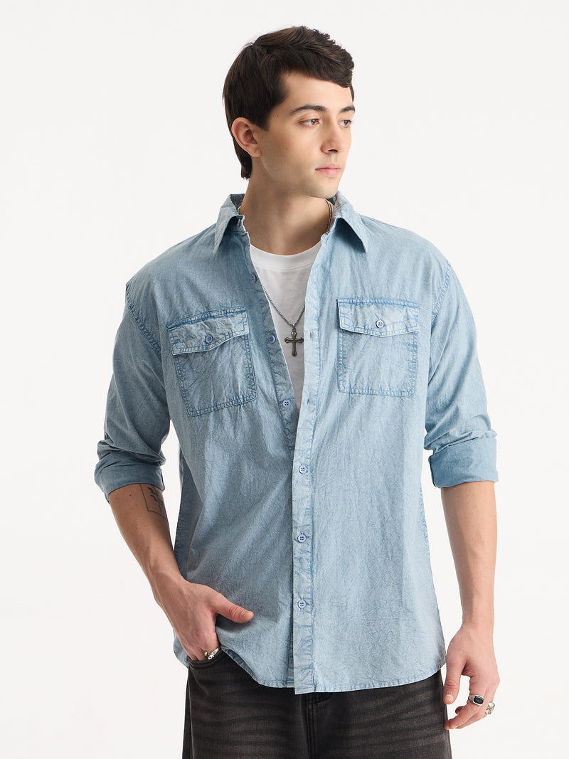 Vintage Wash Utility Shirt