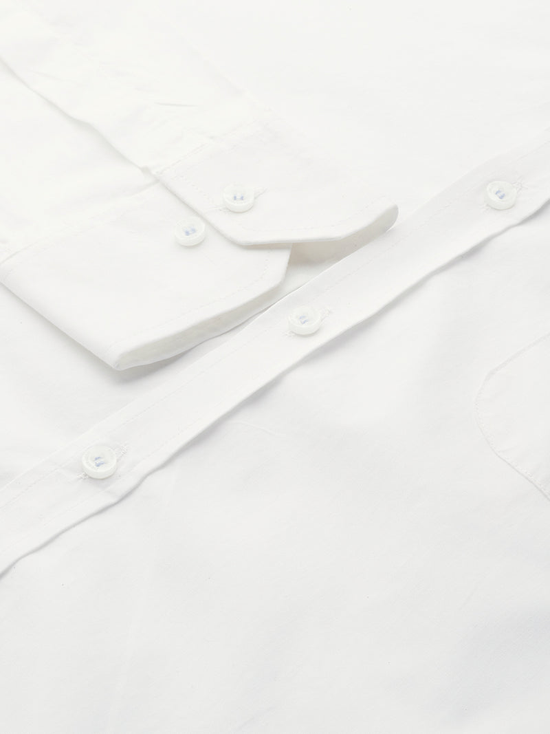 White: Party Wear Formal Shirt