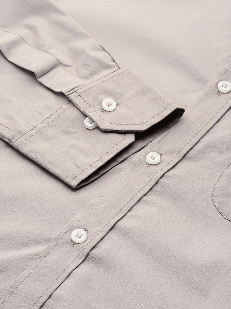 Grey: Party Wear Formal Shirt