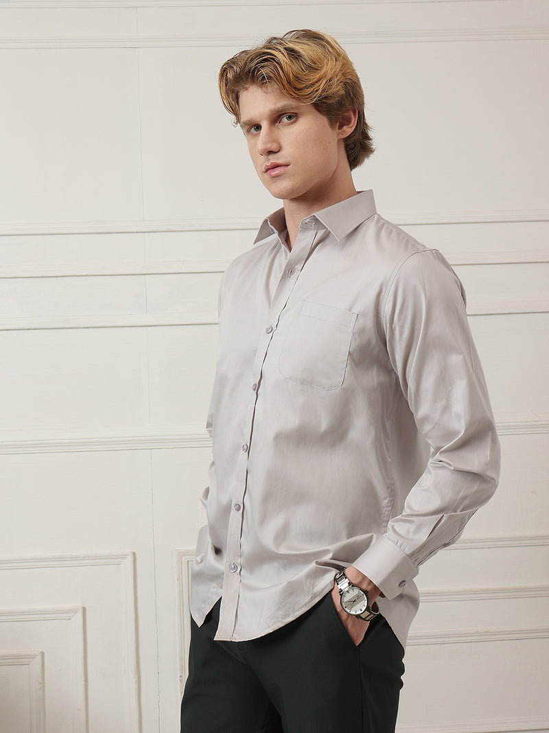Spread Collar Formal Shirt