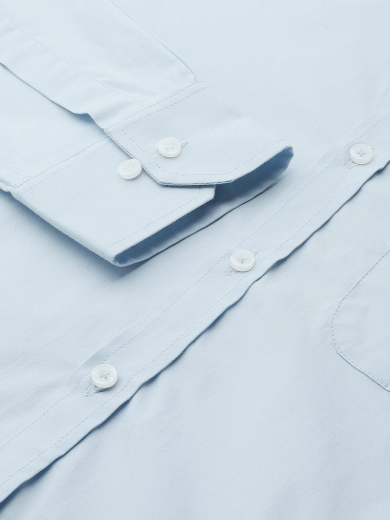 Sky Blue: Button-Down Collar Shirt