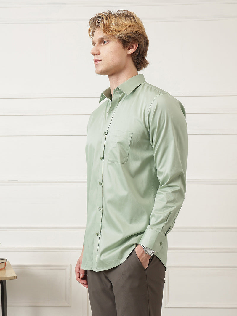Spread Collar Formal Shirt