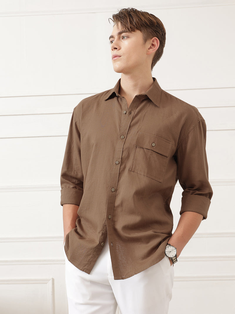 Oversized Flap Pocket Shirt