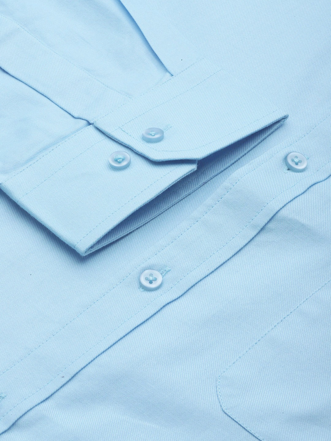 Sky Blue: Spread Collar Shirt