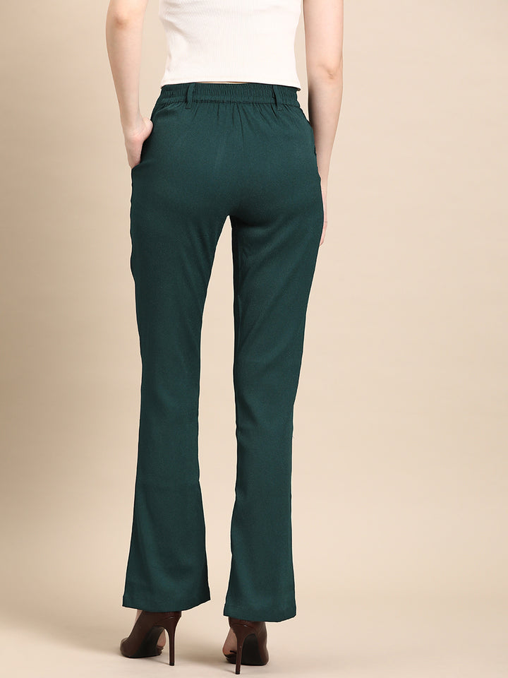 DENNISON Smart Straight Fit High-Rise Trousers