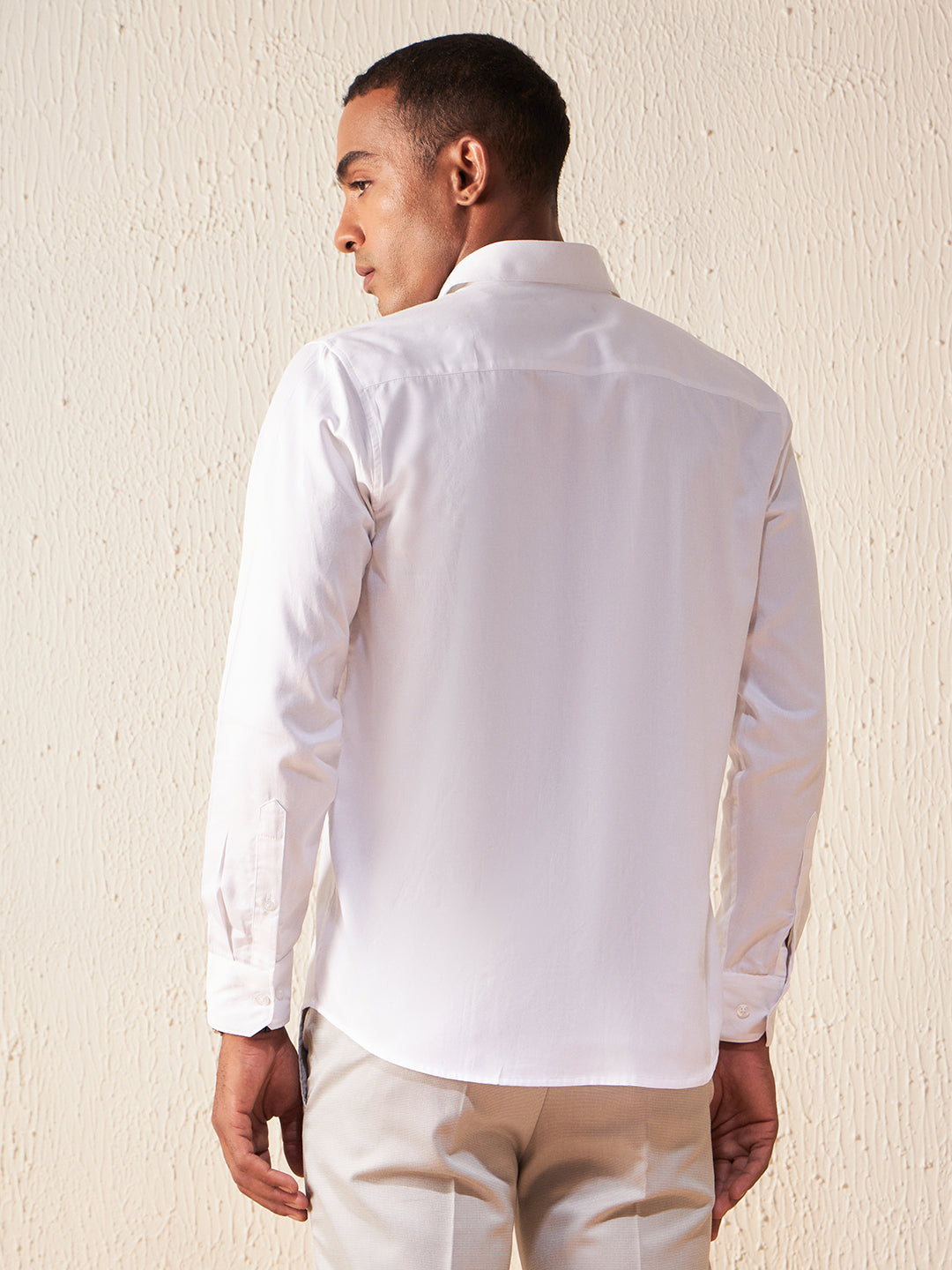 DENNISON Smart Slim Fit Cotton Casual Shirt