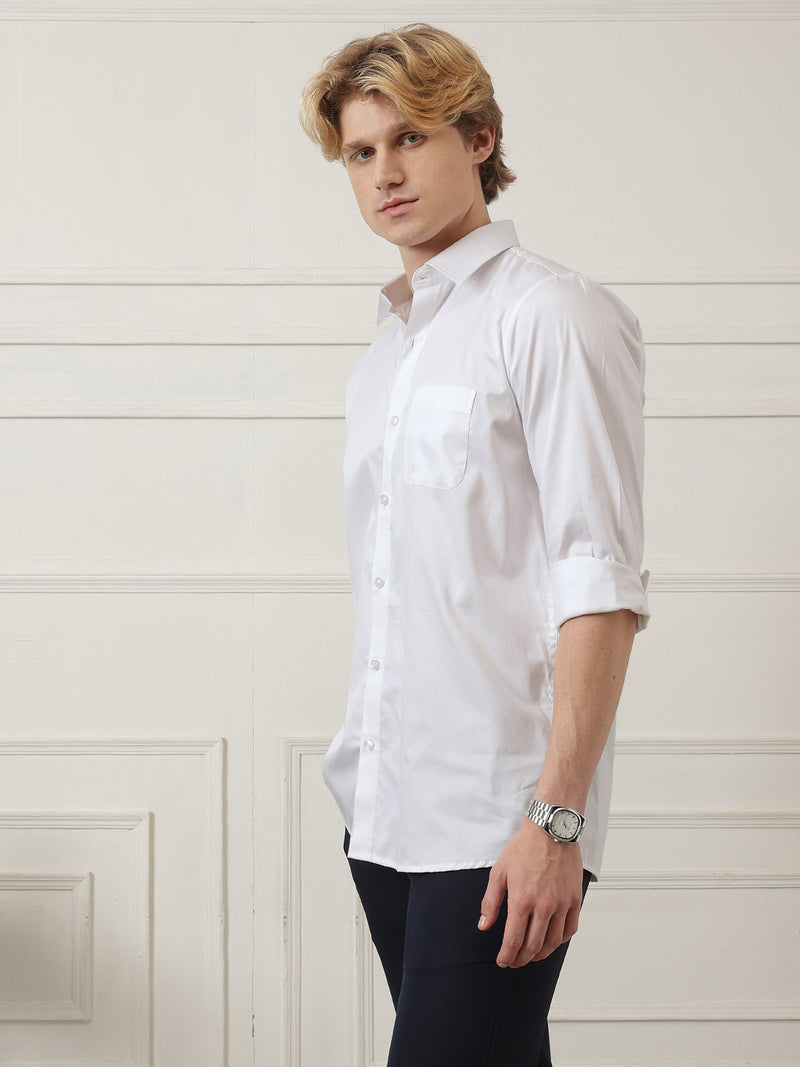 Spread Collar Formal Shirt