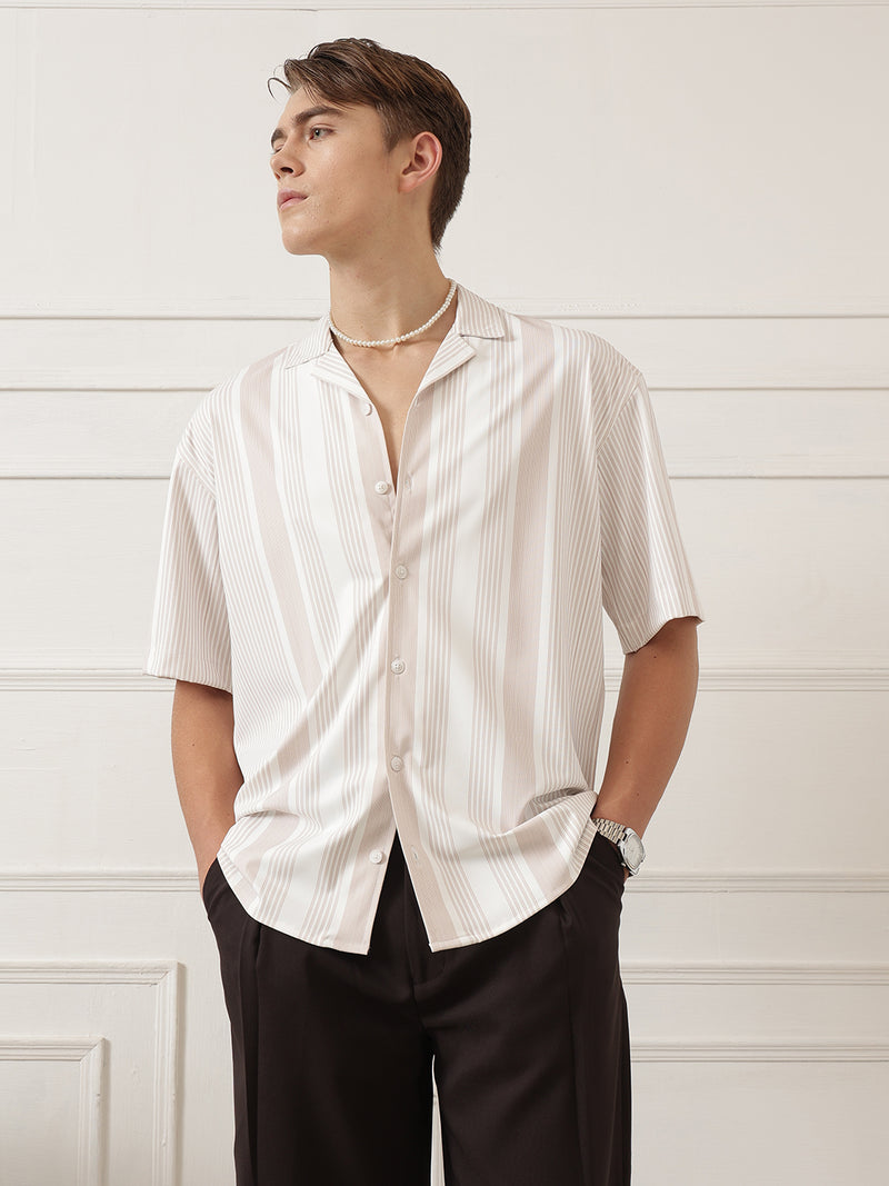 Men Striped Resort Shirt
