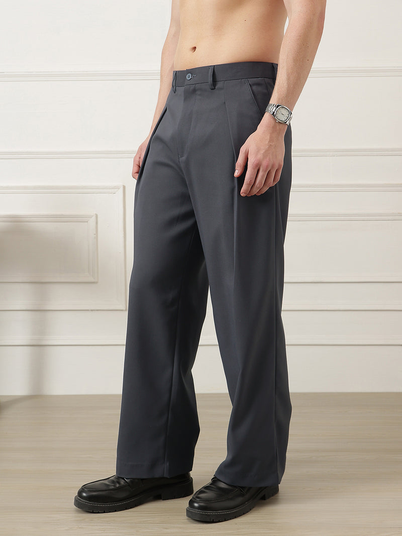 Wide Leg Pleated Korean Pant