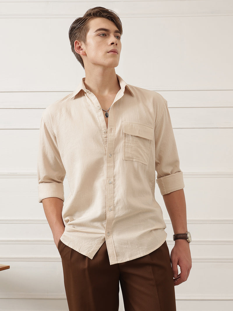 Oversized Flap Pocket Shirt