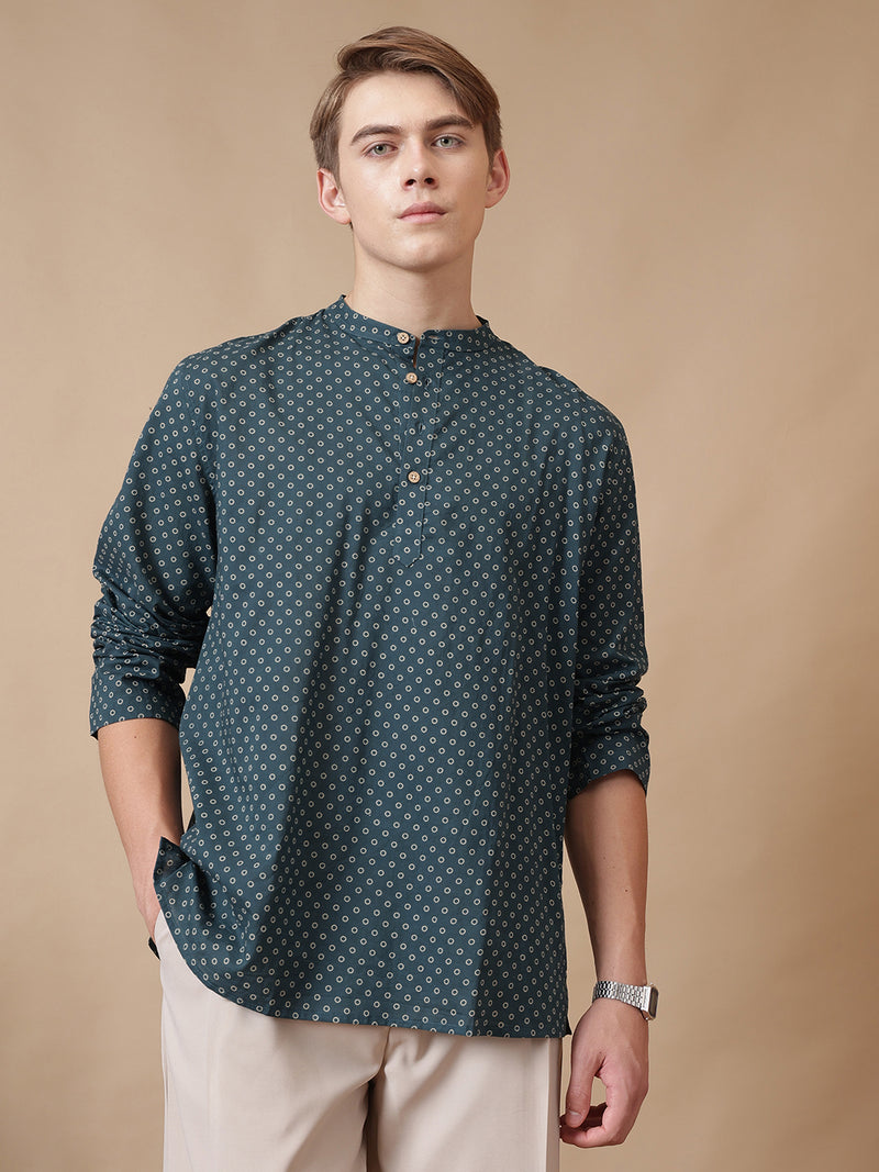 Polka Dots Short Cotton Kurta