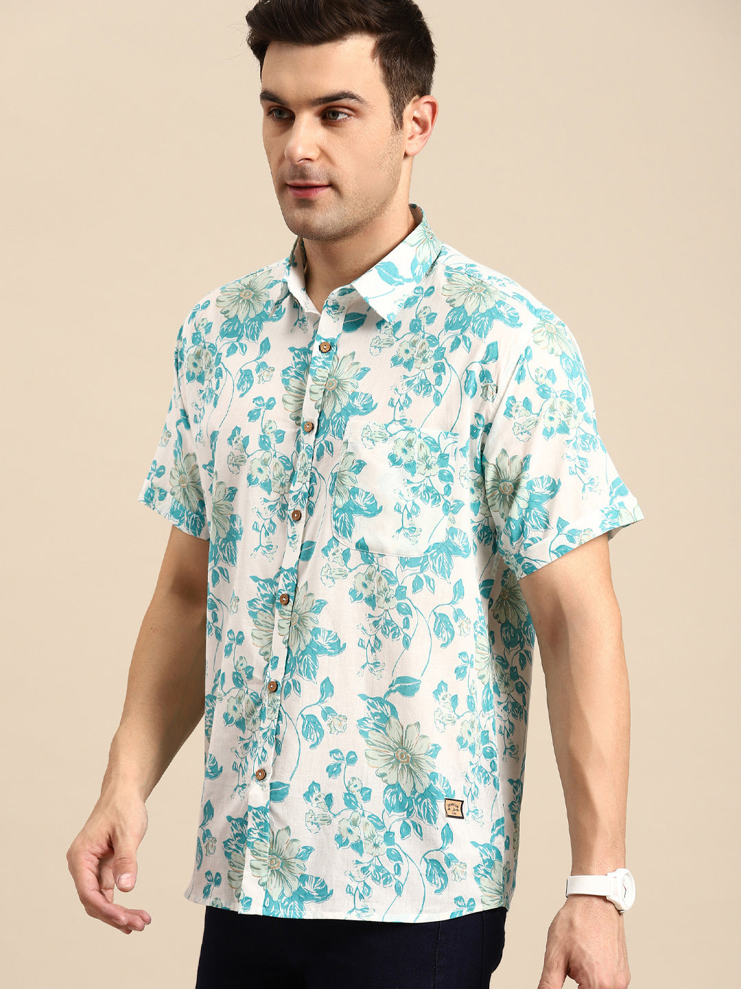 DENNISON Men Smart Floral Printed Casual Shirt