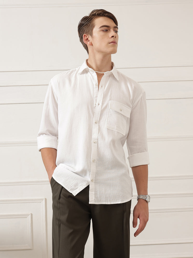 Oversized Flap Pocket Shirt