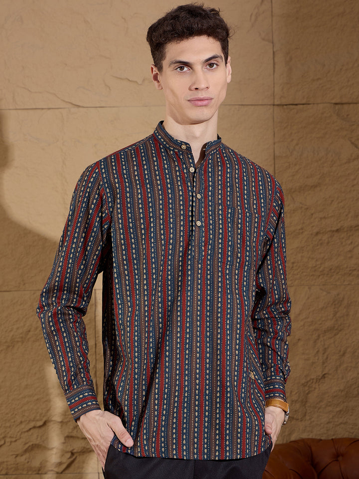 Traditional Printed Short Casual Kurta