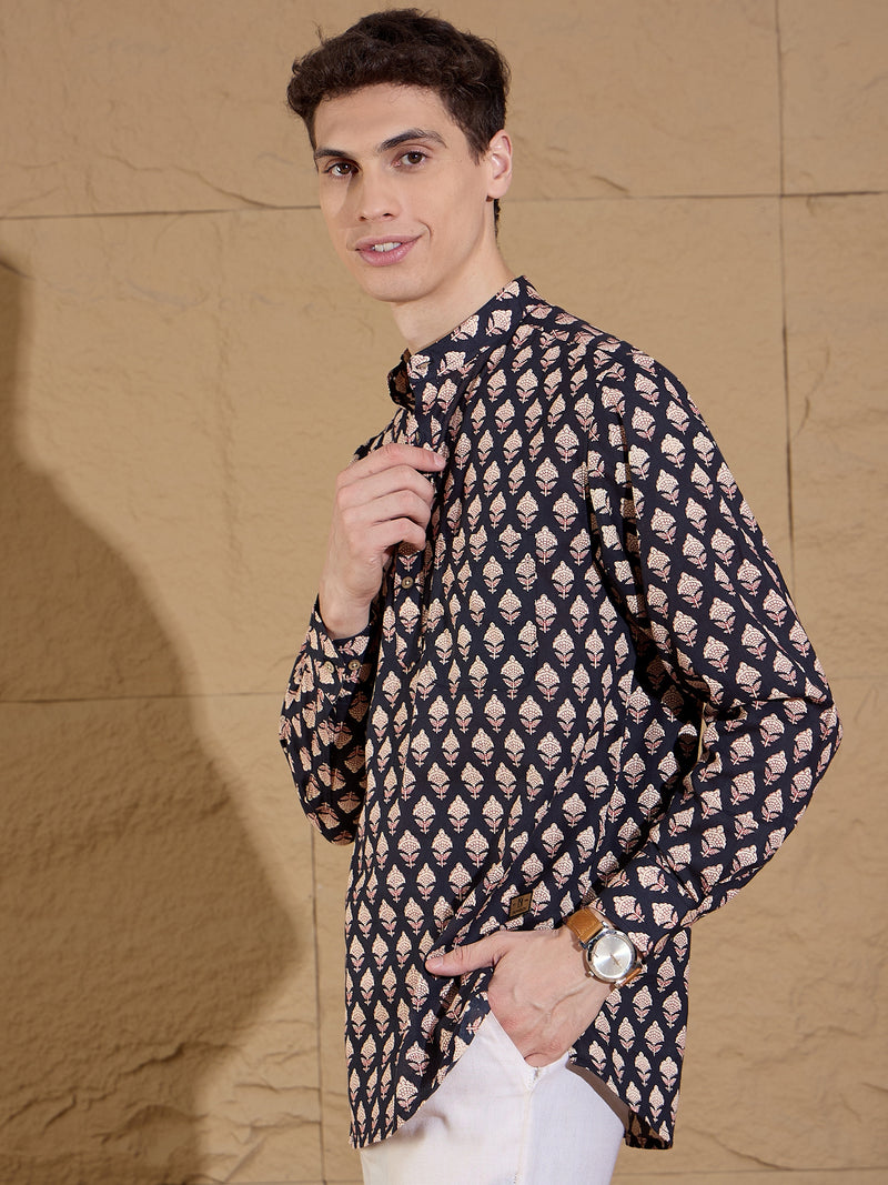 Block Printed Sustainable Short Kurta