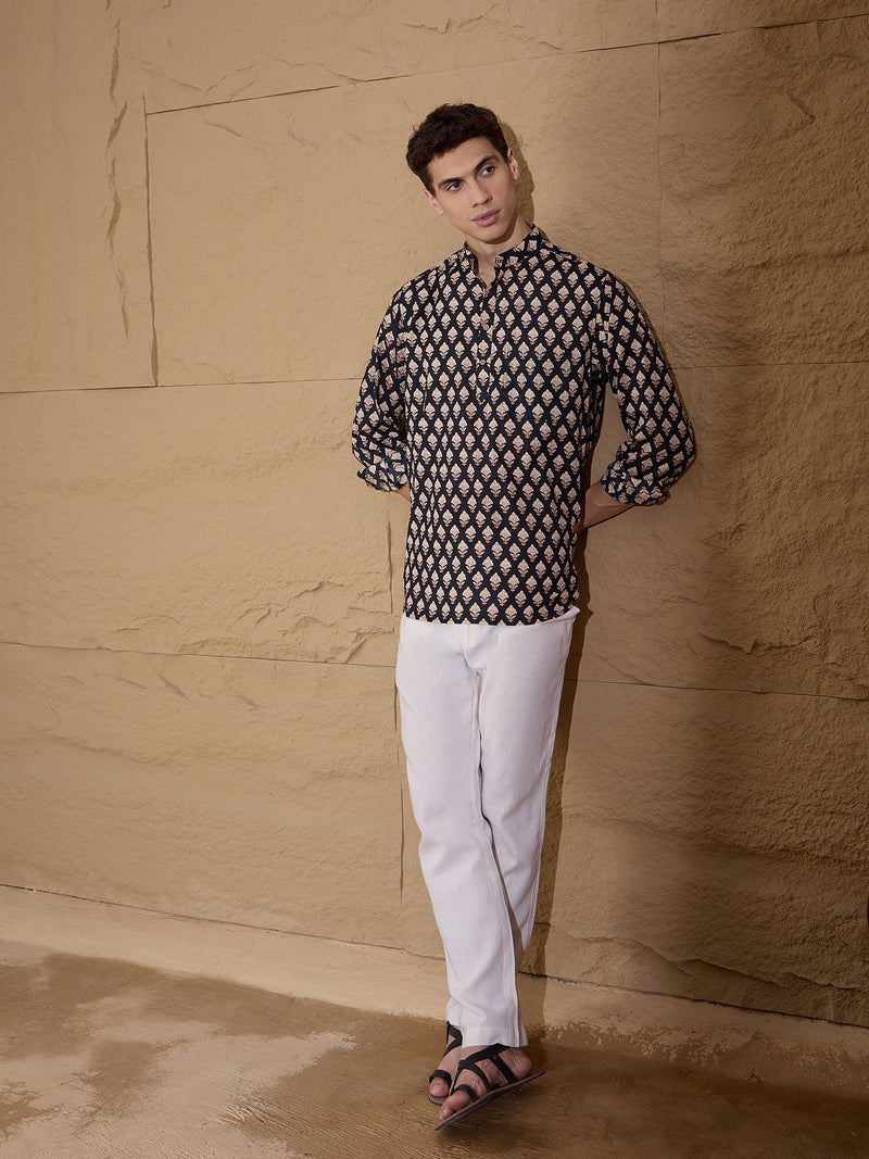 Block Printed Sustainable Short Kurta