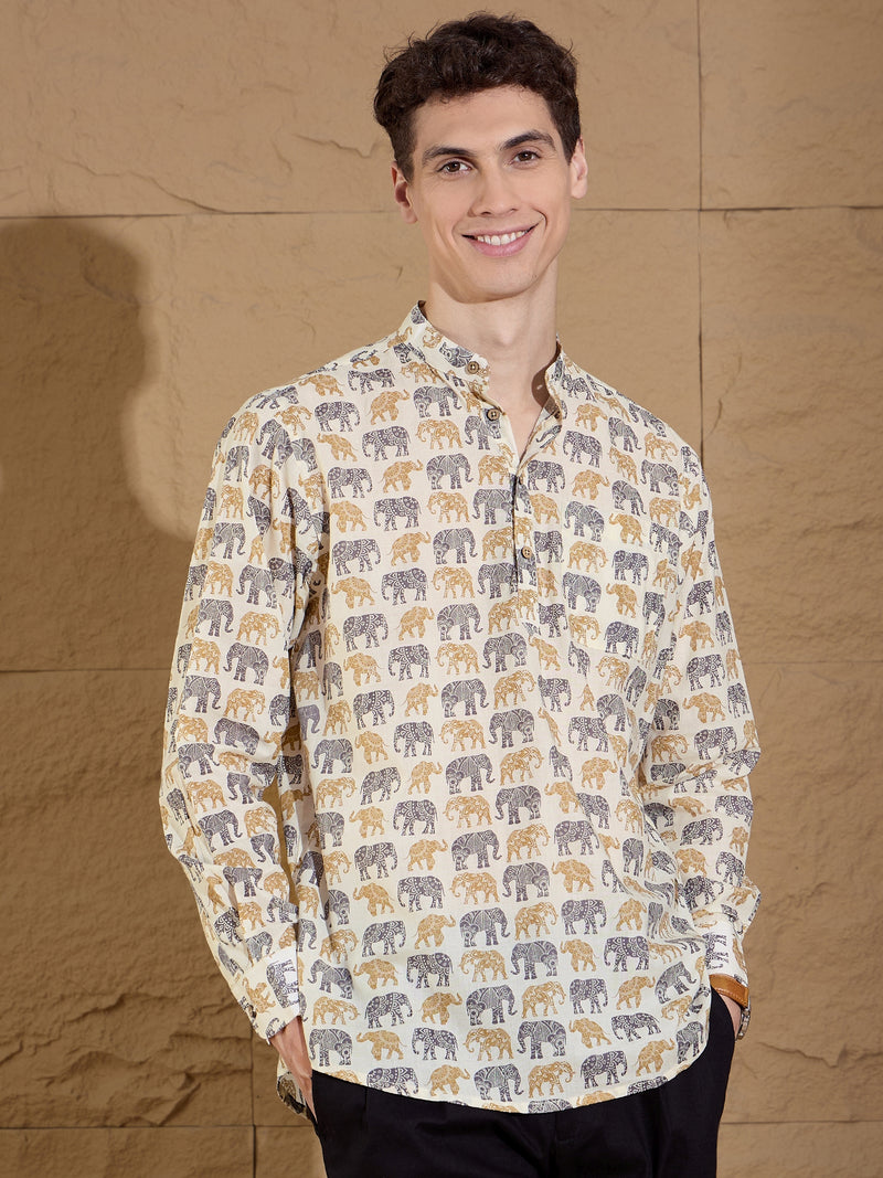 Block Printed Short Kurta