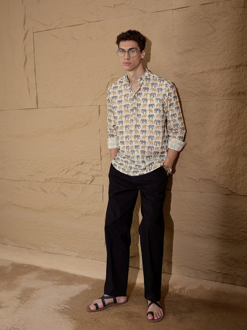 Block Printed Short Kurta