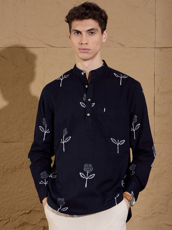 Floral Printed Short Casual Kurta
