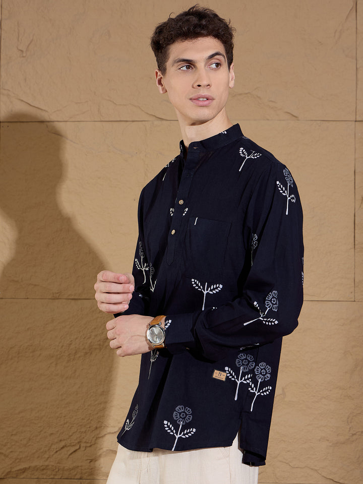 Floral Printed Short Casual Kurta