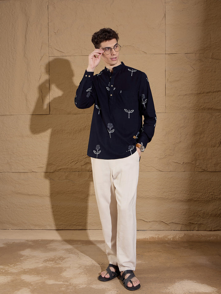 Floral Printed Short Casual Kurta