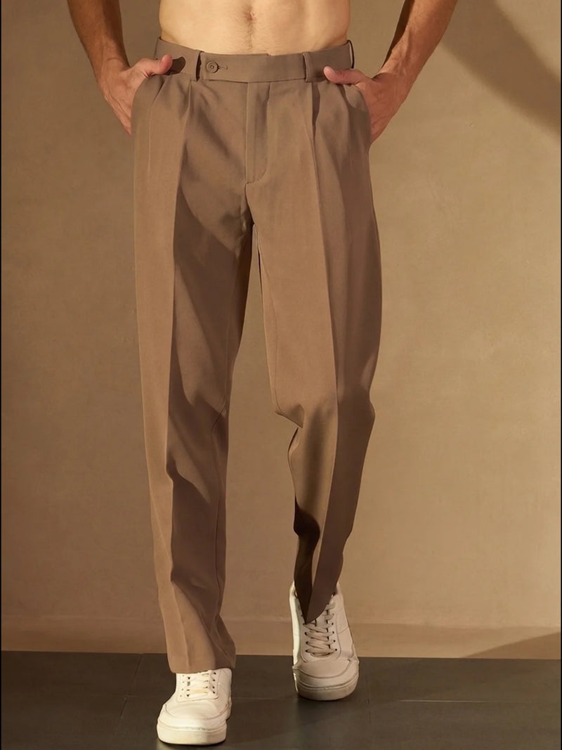 Korean Double Pleated Baggy Trouser