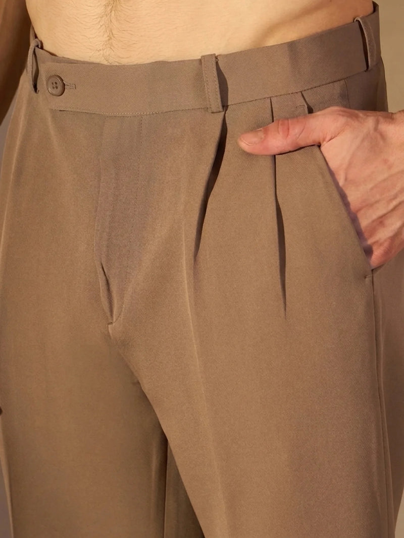 Korean Double Pleated Baggy Trouser