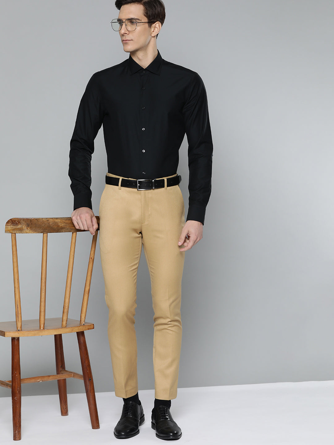 Camel Brown Auto Fit Waist Trousers