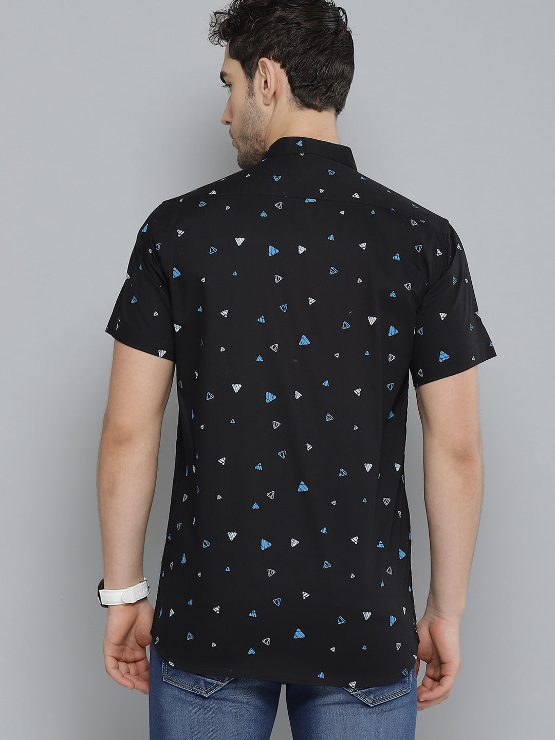Black & Blue: Printed Shirt