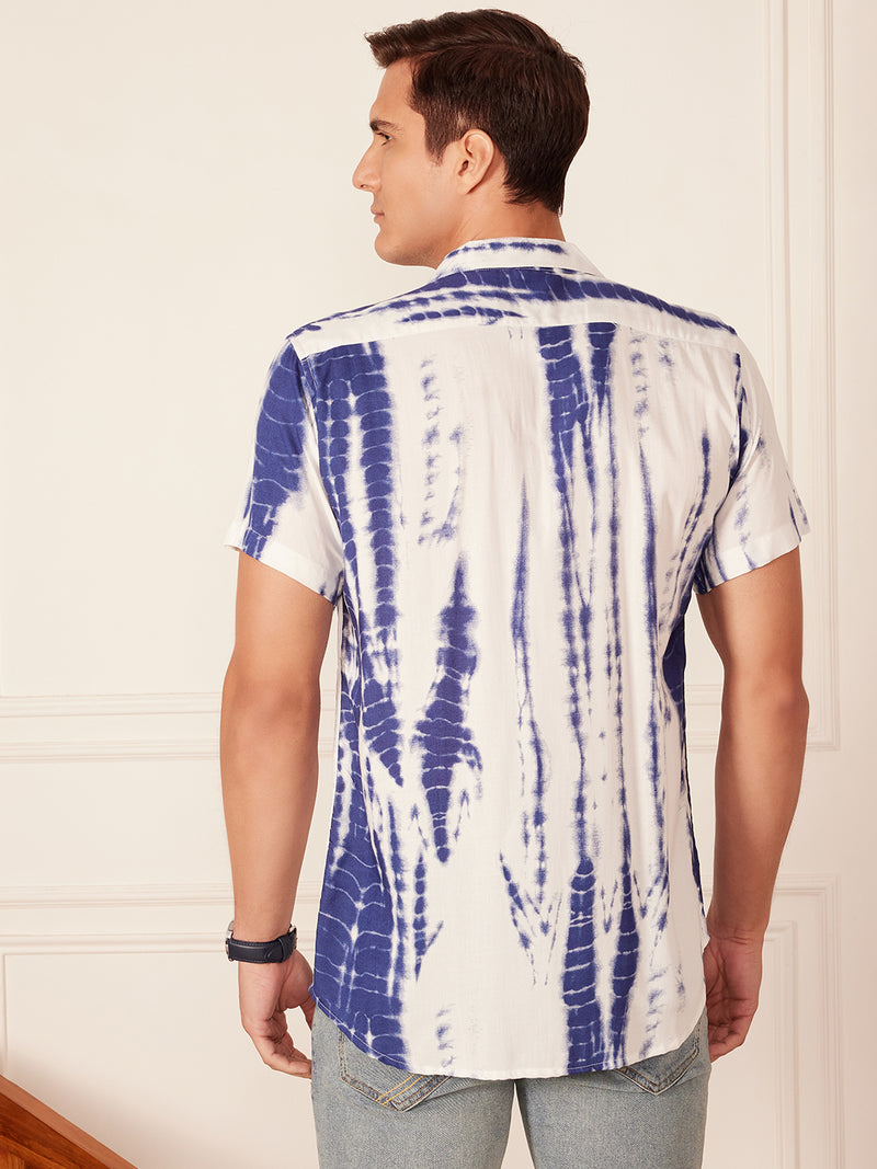 White& Blue:Tie & Dye Shirt
