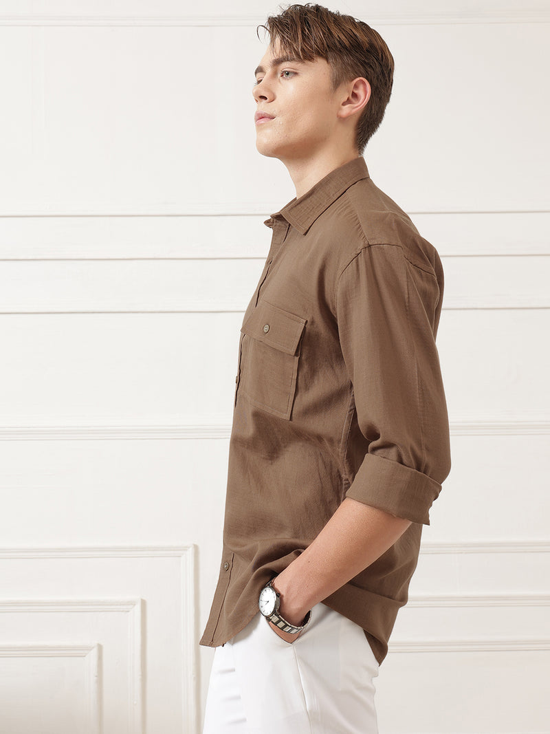 Oversized Flap Pocket Shirt