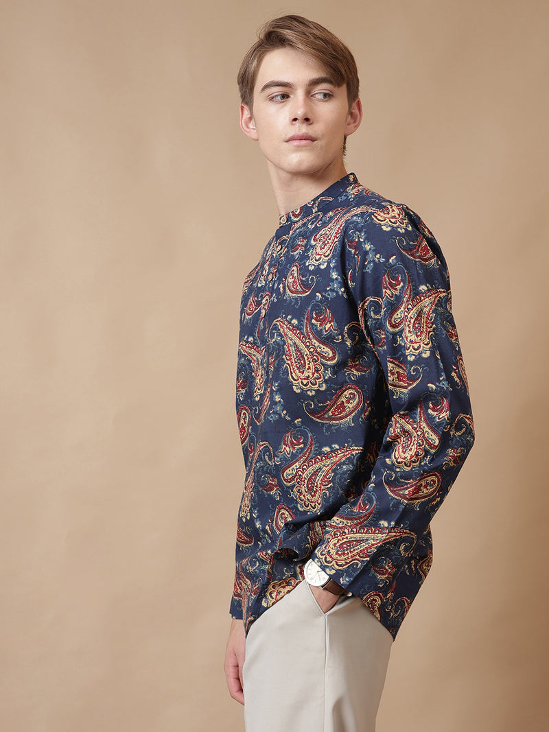 Paisley Short Cotton Kurta