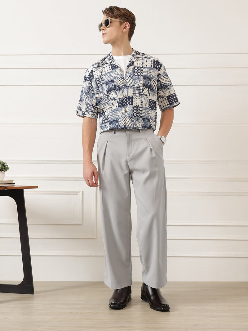 Wide Leg Pleated Korean Pant