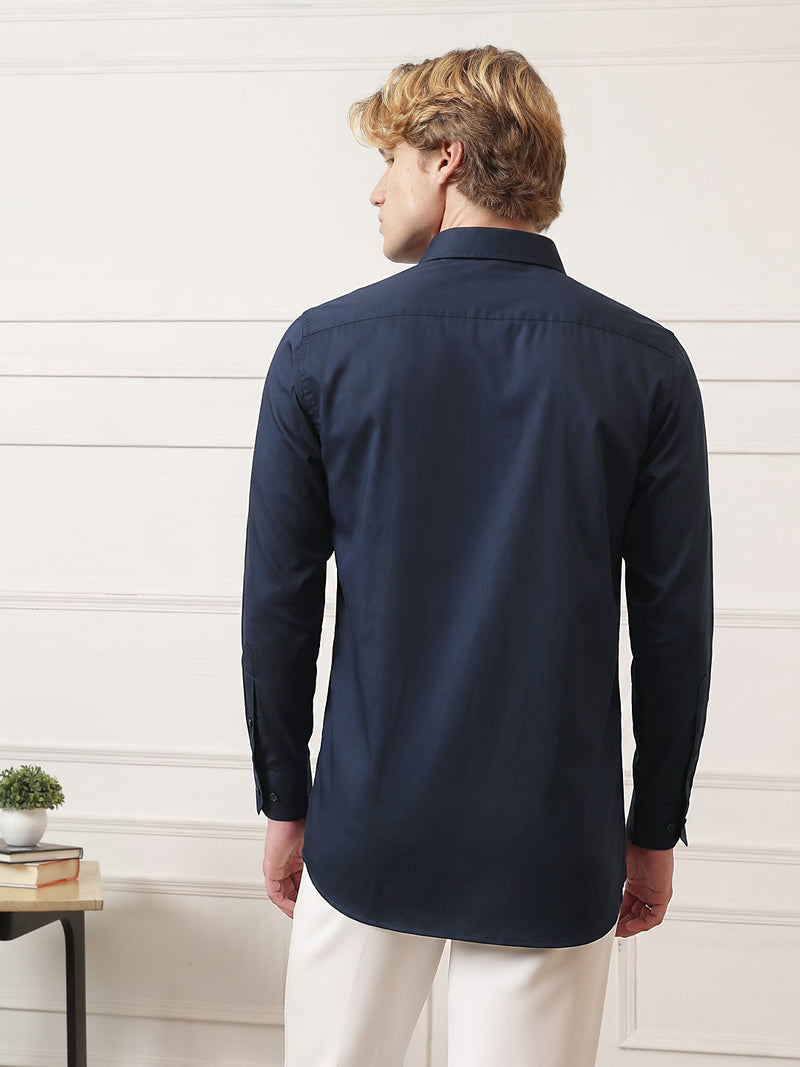 Spread Collar Formal Shirt