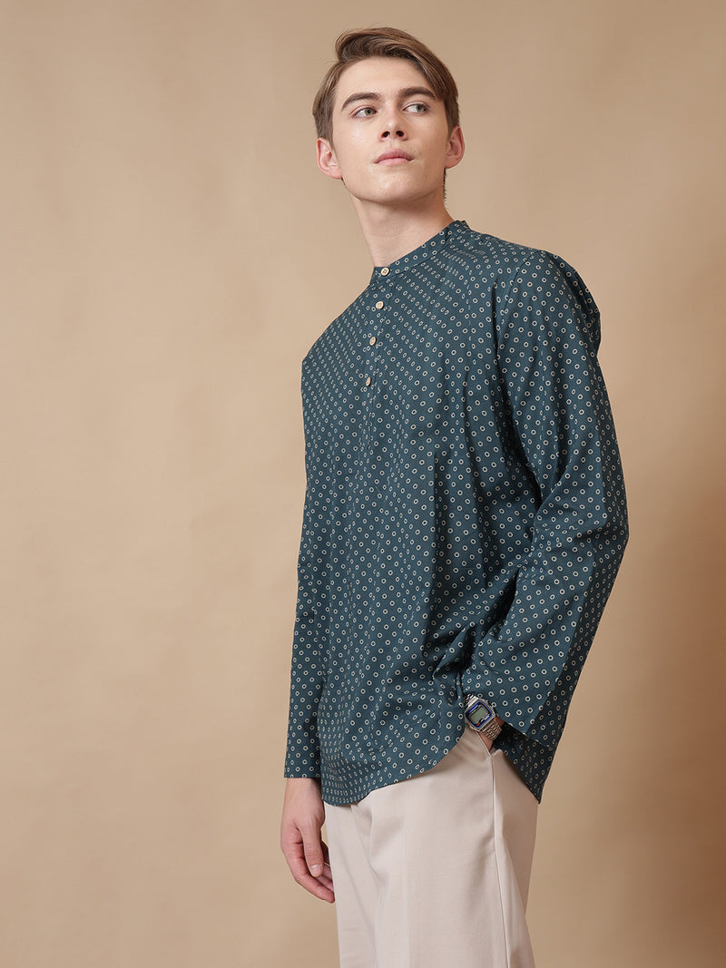Polka Dots Short Cotton Kurta