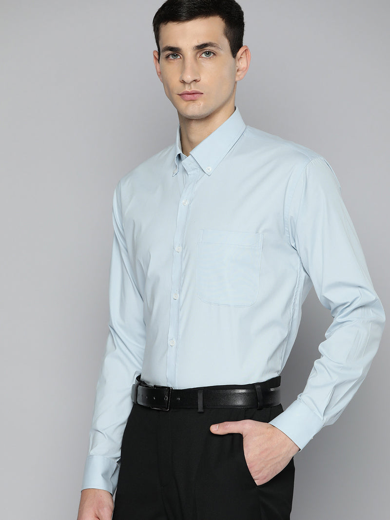 Sky Blue: Button-Down Collar Shirt