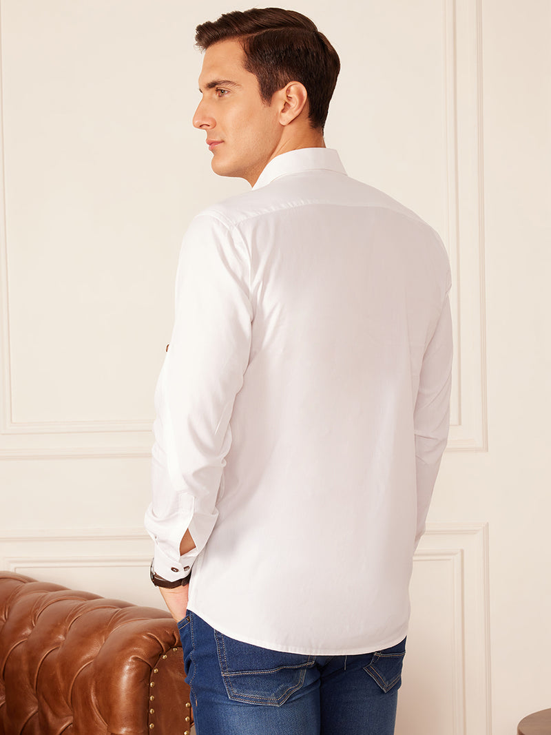 White: Full Sleeves Sustainable Hemp Shirt