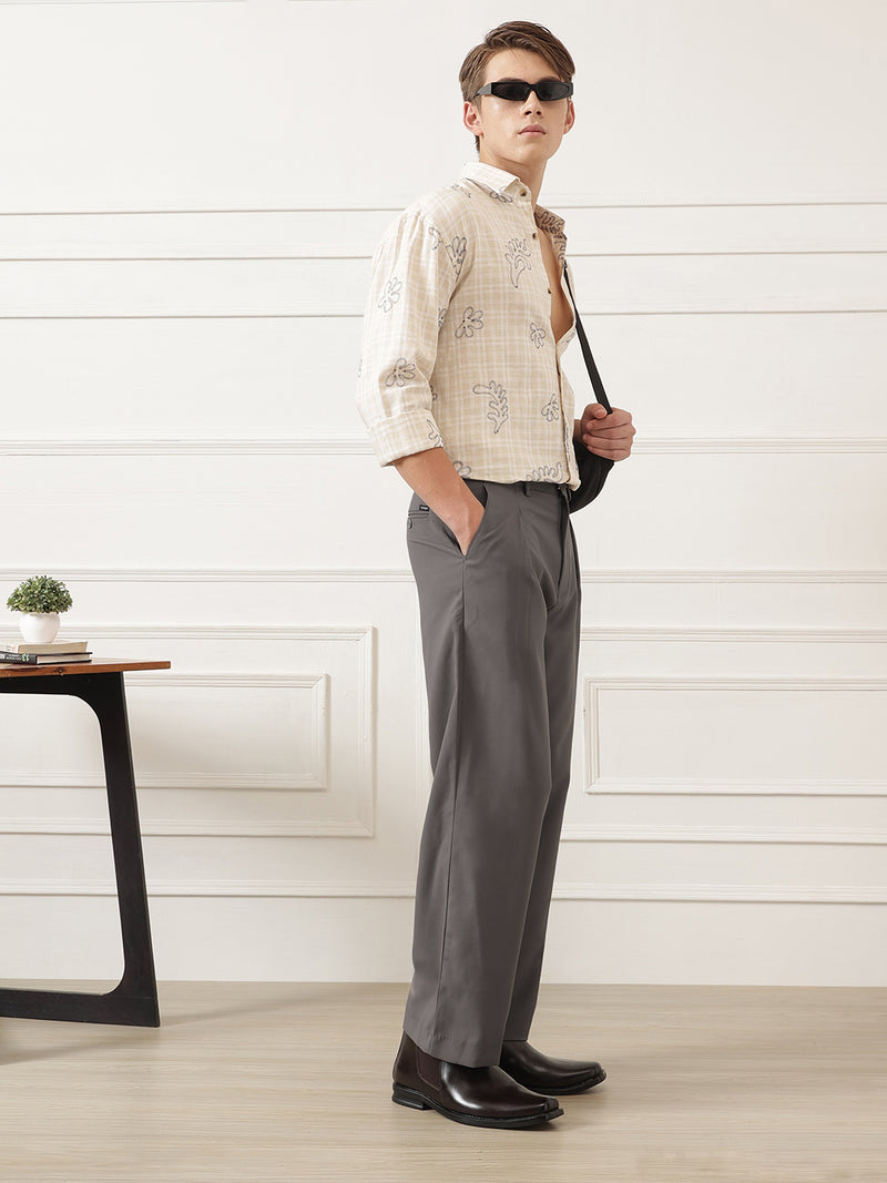 Wide Leg Pleated Korean Pant