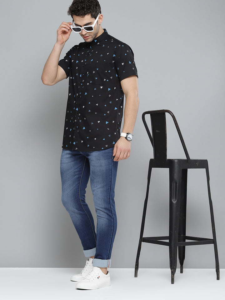 Black & Blue: Printed Shirt
