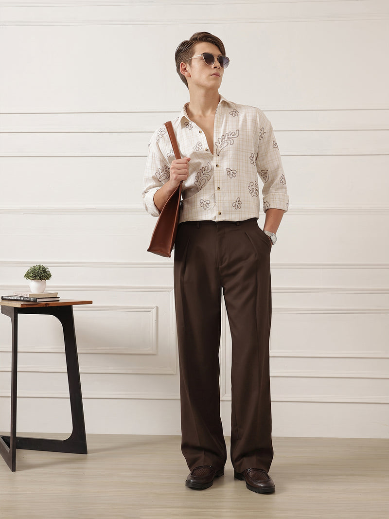 Wide Leg Pleated Korean Pant