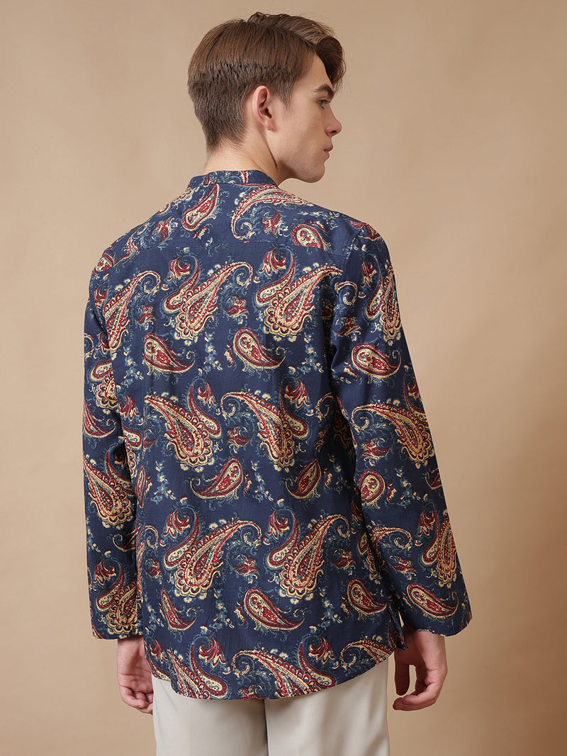 Paisley Short Cotton Kurta